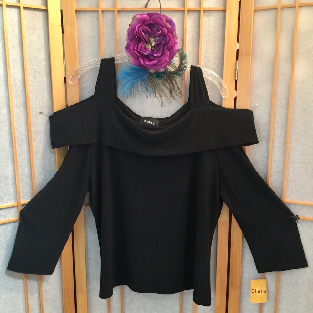 Cold Shoulder Slinky Top -NWT